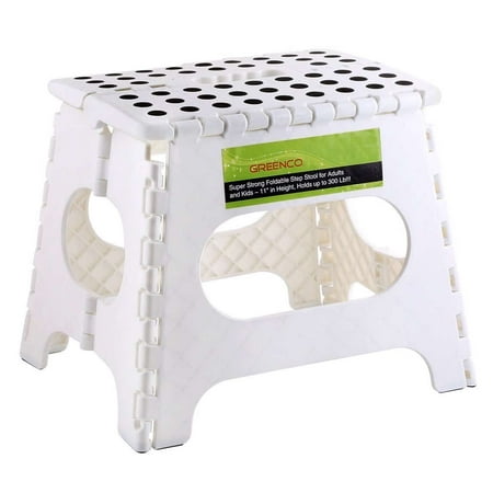 GreenCo Super Strong Foldable Step Stool for Adults and Kids, 11