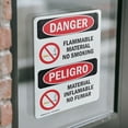 thumbnail image 4 of (2 Pack) Flammable Material No Smoking Bilingual OSHA Danger Sign, 4 of 7