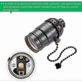 thumbnail image 3 of Black E26/E27 Lamp Sockets with 1/8 IP Thread and Pull Chain Switch, Pack of 2, 3 of 5