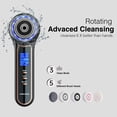 thumbnail image 3 of Face Scrubber Exfoliator with LCD Screen,Rechargeable Facial Cleansing Brush IPX7 Waterproof 3 in 1 Blackhead Remover Vacuum for Exfoliating,Massaging and Deep Pore Cleansing, 3 of 8