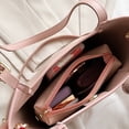 thumbnail image 2 of Bolso de hombro - Monederos y de mano de cuero PU de gran capacidad para mujeres y niñas, 2 of 4
