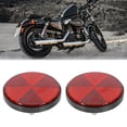thumbnail image 2 of Unique Bargains Pair M6x1.0 Red Plastic Universal Screw Mount Reflective Warning Reflector for Motorcycle Bicycle, 2 of 6