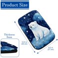thumbnail image 4 of Polar Bear Soft Comfortable Furry Printed Car Armrest Pad Armrest Accessories Car Armrest Cover 12.5x8.2 Inch, 4 of 6
