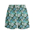 thumbnail image 4 of Odeerbi Mens Swim Trunks Hawaiian Tropical Print Bord Shorts Summer Beach Swimming Trunks Loose Beach Shorts with Pocket Swimming Pants Mint Green, 4 of 6