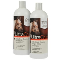 UltraCruz Equine Bright White Horse Shampoo Bundle, 2 x 32 oz Each