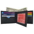 thumbnail image 2 of Mens Soft Lamb Leather Wallet Credit Card Slots & Middle ID Flap 1452, 2 of 14
