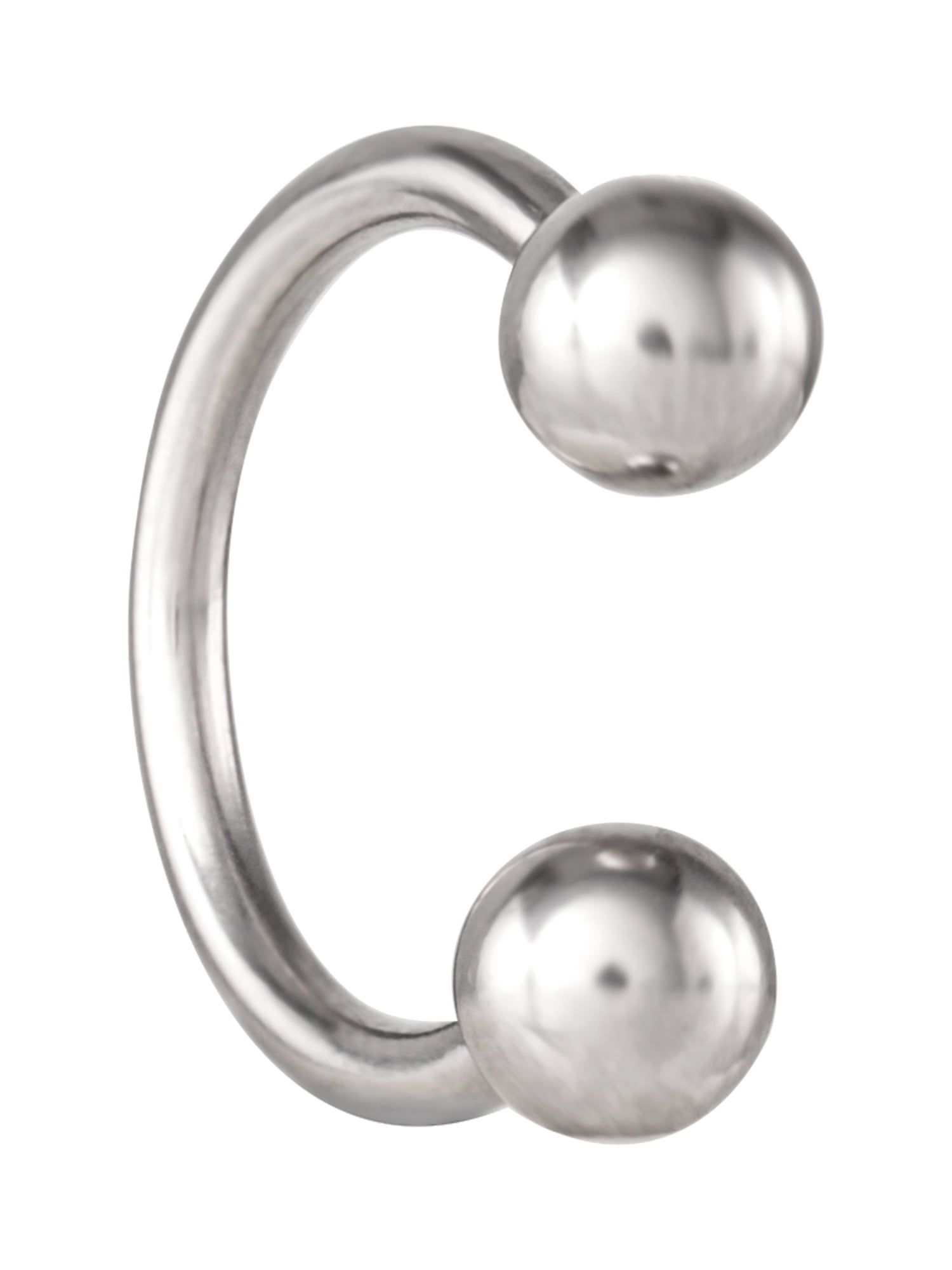 Body Jewelry Adult Women's 14G Stainless Steel Horseshoe Value Pack – 4 Horseshoes, 2 Ball Beads, 2 Cone Beads