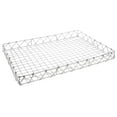 thumbnail image 6 of HUBERT Pastry Basket Rectangular Tapered Silver Steel - 24"L x 18"W x 2 1/4"H, 6 of 6