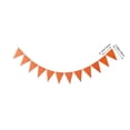 thumbnail image 3 of Orange Paper Triangular Banners, Harvesting Festival Thanksgiving Halloween Party Decor, Thick Cardstock Pre-strung Hanging Pennants, Fall Birthday, Lazyguy, 3 of 6