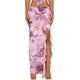 thumbnail image 4 of Y2k Boho Maxi falda con abertura irregular faldas largas Vintage una línea Midi falda vacaciones fiesta playa ropa de calle, 4 of 4