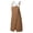 Brown, variant on Pottery Apron Split Leg, Cross Back Strap Adjustable Apron with Large Pocket, Canvas Chef Apron