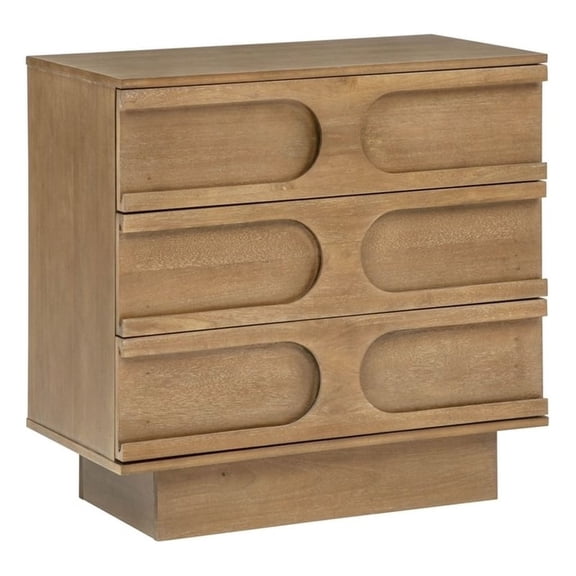 Best Master Furniture Capri 3-Drawer Accent Cabinet (Brown)