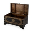 thumbnail image 4 of Butler Specialty Company Nador Brass Inlay Trunk Coffee Table - Antique Coffee, 4 of 12