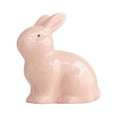 thumbnail image 2 of SMKE Resin Bunny Figurines,Decorative Bunny Ornaments,Bow Decor Bunny Statues,Soft Color Bunny Decor,4.1" Pink & White Ceramic Easter Bunny Set,Sitting & Standing Rabbits,Spring Table Decor, 2 of 9