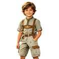 thumbnail image 4 of Byoo Utility Cargo Shorts for Toddler Boy Printed Bavarian Bottoms Oktoberfest Holiday Bermudas, 4 of 4