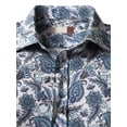 thumbnail image 2 of Ma Croix Men's Long Sleeve Printed Slim Fit Dress Shirt, 2 of 8
