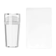 thumbnail image 2 of Stamp French Tip Tool Silicone Stamp Scraper Transparent Jelly Stamp Suitable for Manicure, 2 of 8