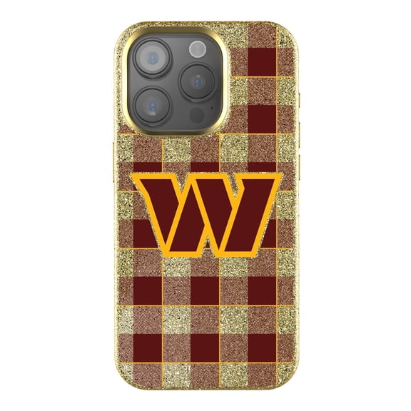 Keyscaper Washington Commanders Plaid Bling iPhone Case