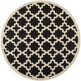 thumbnail image 1 of Safavieh Courtyard Black Indoor Outdoor Rug - Round 7'10", 1 of 4