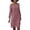 AA-Hot Pink1036, variant on XIAONU Women's V Neck Dress 3/4 Sleeve Spring Daily Shift-Dress