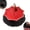 Red, variant on Umbrella Shaped Ceramic Tea Strainer, 2027 NEW Red Porcelain Loose Leaf Tea Filter with 360 Rotating Design, Chinese Gongfu Infuser plus Coffee Brewing Tool for Mugs and Teapots, Unique Gift Set