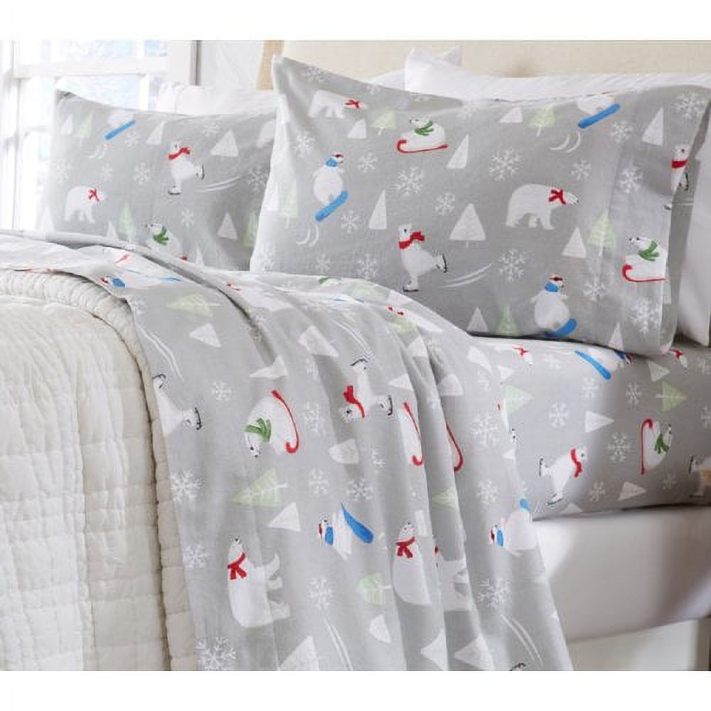 Home Fashion Designs Extra Soft Printed Flannel Sheet Set - image 3 of 7