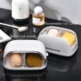 thumbnail image 5 of Flip Cover makeup sponge storage box with dust cover,Dust Proof & Water Resistant Makeup Organizer for Beauty Blenders & Sponges, Travel-Friendly Portable Cosmetic Case Beauty sponge storage, 5 of 7