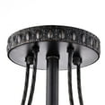thumbnail image 5 of The Lighting Store Jessica Crystal Basket 3-light Antique Black Flush Mount Chandelier, 5 of 5