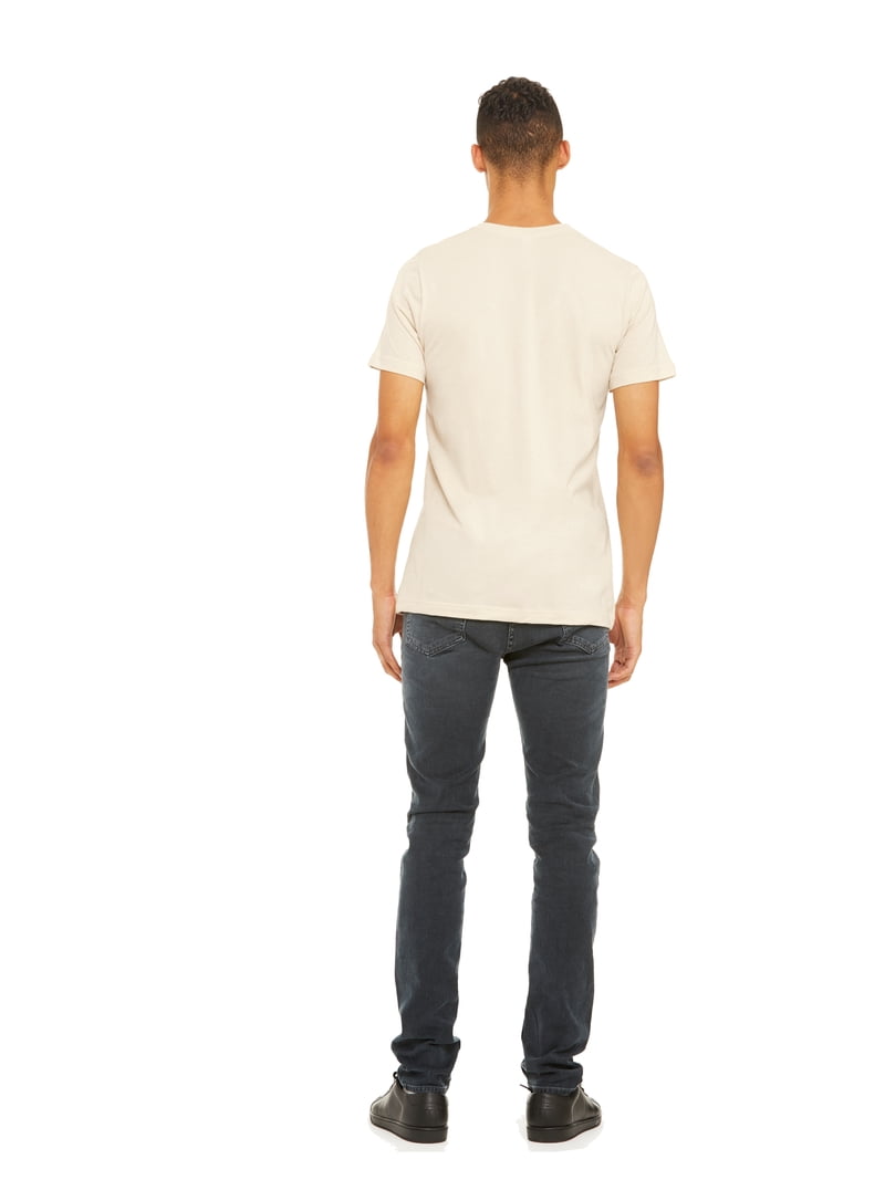 Bella Canvas Unisex Jersey Short-Sleeve T-Shirt - Crewneck Tee In Natural, XXX-Large