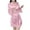 Pink, variant on TFEOQRY Night Robe for Women Solid Color Sexy Tie Nightgown Long Sleeved Sleepwear Pajamas Robe Black