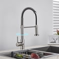 thumbnail image 3 of Senlesen Kitchen Sink Faucet Brushed Nickel Pull Down 360 Rotation Tap, 3 of 12