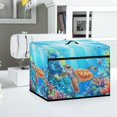 thumbnail image 5 of HELLHERO Turtle and Coral Pattern Portable Sewing Machine Cover with Tote Handle and Pocket Washable Fabric Easy to Clean Ideal Gifts for Housewife, 5 of 8