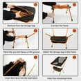 thumbnail image 3 of Silla de camping plegable BRILLAR Naranja Verde, 3 of 5