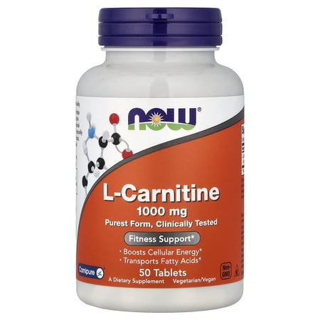 L Carnitine 1000 mg by Now Foods - 50 Tablets