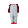 thumbnail image 5 of KOMOO Christmas Family Matching Pajamas for The Whole Family Cartoon Elk Print Tops Striped Pants Xmas Pajamas Parent-Child Outfit Pjs, 5 of 7