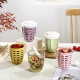 thumbnail image 4 of Salad cup, picnic fruit cup, double-layer drain cup,pink, 4 of 5