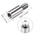thumbnail image 2 of Unique Bargains Arcade Joystick 15mm Shaft Extender Control Rod Extension Stainless Steel Classic Fight Game Machine DIY Parts 4Pcs, 2 of 2