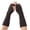 Dark Gray, variant on Unisex Knit Elastic Long Fingerless Gloves, Winter Warm Cable Elbow Length Arm Warmers, Thumb Hole Wrist Warmers, Cold Weather Arm Sleeve Accessories for Typing Driving Outings Dark Gray