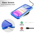 thumbnail image 4 of SPORTLINK Waterproof Case for iPhone 11, Full Body Heavy Duty Protection Full Sealed Cover Shockproof Dustproof Built-in Clear Screen Protector Rugged Case for iPhone 11 6.1 Inch (Blue), 4 of 4