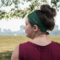 thumbnail image 2 of VictoryBand Non-Slip Athletic Headband- Forest Green, 2 of 3