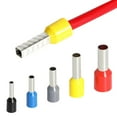 thumbnail image 2 of 100PCS Tubular Crimp Terminals Wire Cable Ferrules Connectors E0508 E7508 E1008 E1508 E2508 E4009 E6012 Ferrules, 2 of 5