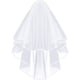 thumbnail image 2 of Velo de Novia Corto 2 Capas con Peine Velo de Novia Cinta Bordada Velo de Novia de Boda Catedral Vintage Ideal para Disfraces Bodas Fiestas Cubiertas para Banquetes ER, 2 of 5