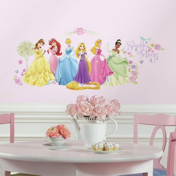 RoomMates Disney Princess Glow Within Princess Pink Peel and Stick Wall