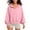 001 Pink, variant on Htigea Womens Half Zip Sweatshirts Long Sleeve Y2k Tops Thin Fleece Cropped Hoodies Casual Loose Sweatshirt with Pockets Red S