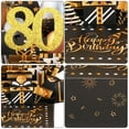thumbnail image 4 of Uxcell 80th Birthday Card, Pop-Out Birthday Card with Greeting Card and Envelope for Women Girl Gift, Black Gold, 4 of 6