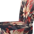 thumbnail image 4 of Designart "Beige Red Harmony In Chaos Balanced Disarray" Beige Floral Upholstered Accent Chair - Traditional Arm Chair For Bedroom, 4 of 5