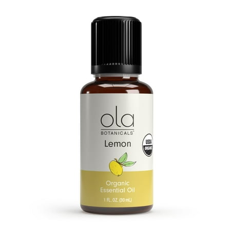 Dr. Mercola Organic Lemon Essential Oil, 1 Fl Oz, Non GMO, USDA Organic