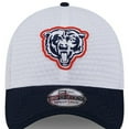 thumbnail image 2 of Men's New Era White/Navy Chicago Bears 2024 NFL Training Camp 39THIRTY Flex Hat, 2 of 5