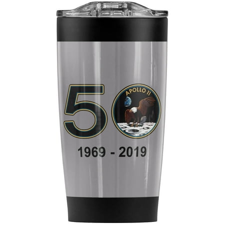 

Nasa Apollo 11 50Th Stainless Steel Tumbler 20 oz Coffee Travel Mug/Cup Vacuum Insulated & Double Wall with Leakproof Sliding Lid | Great for Hot Drinks and Cold Beverages