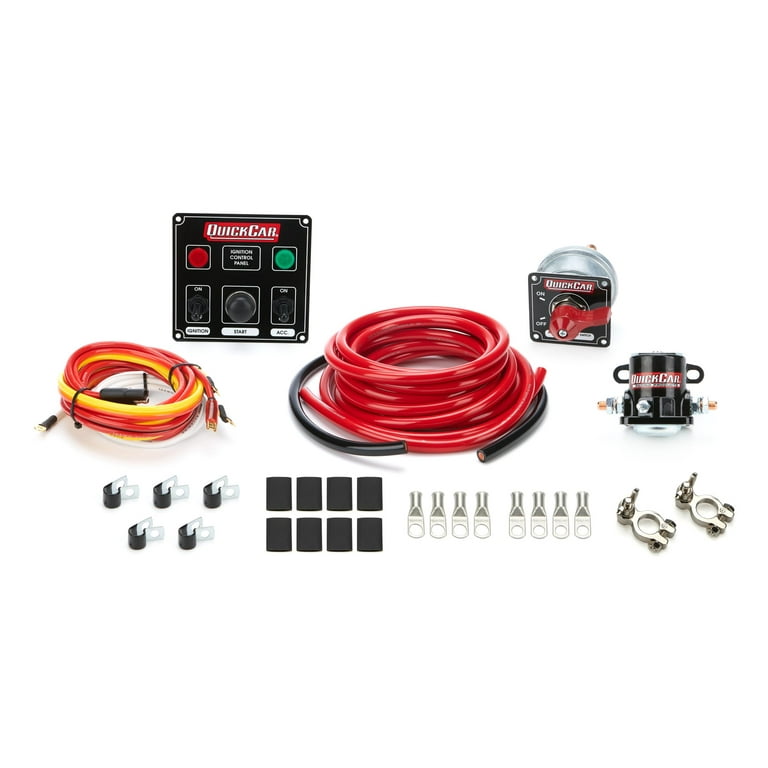 QuickCar Wiring Kit 4 Gauge w/Black 50-822 Panel QuickCar Wiring Kit 4 Gauge w/Black 50-822 Panel